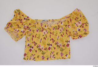 Clothes   272 clothing yellow strapless t shirt 0001.jpg